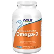 Now Foods, Omega-3, Destilado molecularmente, 500 cápsulas blandas
