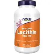Now Foods, Lecitina, 1200mg, 200 cápsulas blandas