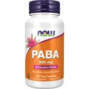Now Foods, Paba, 500mg, 100 cápsulas