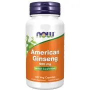 Now Foods, Ginseng americano, 500 mg, 100 cápsulas