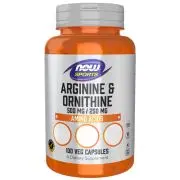 Now Foods, Arginina/Ornitina, 100 cápsulas
