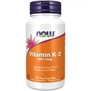 Now Foods, Vitamina K2, 100mcg, 100 cápsulas vegetales