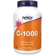 Now Foods, Vitamina C-1.000, 250 comprimidos