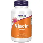 Now Foods, Niacina, 500 mg, 100 cápsulas vegetales