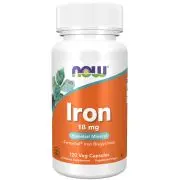 Now Foods, Hierro,18mg Ferrochel, 120 cápsulas