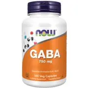 Now Foods, GABA, 750 mg, 100 cápsulas