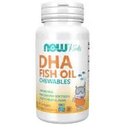 Now Foods, DHA Kids Aceite de pescado masticable, 60 cápsulas blandas