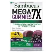 Nature's Answer, Sambucus Mega Gummies 7X, 30 gominolas