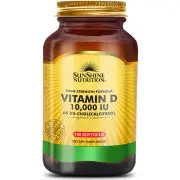 Sunshine Nutrition, Vitamina D, Depot, 10000 UI, 100 cápsulas blandas