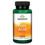 Swanson, Folic Acid, 800mcg, 250 Kapseln front1