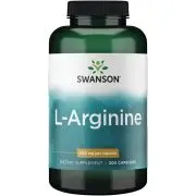 Swanson, L-Arginina, 500 mg, 200 cápsulas