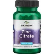 Swanson, Citrato de zinc, 30 mg, 60 cápsulas