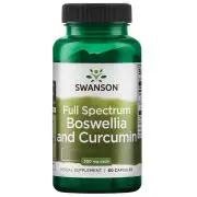 Swanson, Full Spectrum Boswellia y Curcumina, 60 cápsulas