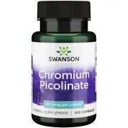 Swanson, Picolinato de cromo, 200mcg, 100 cápsulas