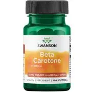Swanson, Beta Caroteno, 10000IU, Depot, 250 cápsulas blandas