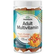 Swanson, Gominolas Multivitamínicas para Adultos - Melocotón, Naranja y Fresa, 60 gominolas
