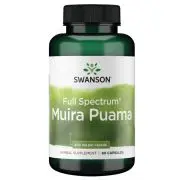 Swanson, Muira Puama Espectro Completo, 400mg, 90 cápsulas