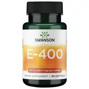 Swanson, E-400, 400IU, 60 cápsulas blandas
