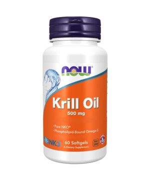 Now Foods, Aceite de Krill, 500mg, 60 cápsulas blandas