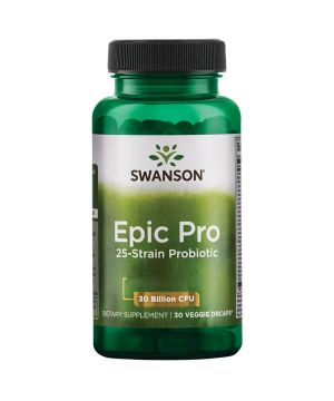 Swanson, Epic Pro 25-Strain Probiotic, 30 cápsulas vegetales